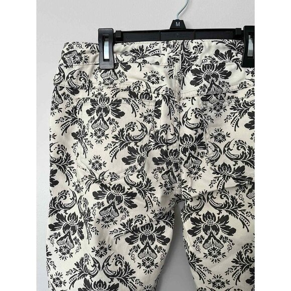 Free People Womens jeans size 26 Baroque printed skinny jeans cream black - Picture 6 of 6